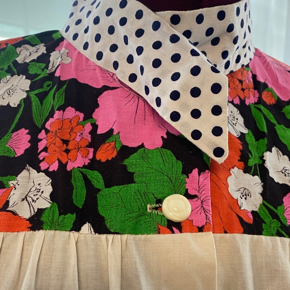 Floral Patchwork Button-Up Jacket - image 2